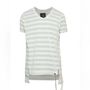 NWT RON TOMSON
Striped Streetwear‎ Chains V-Neck Step Hem T-Shirt 3XL